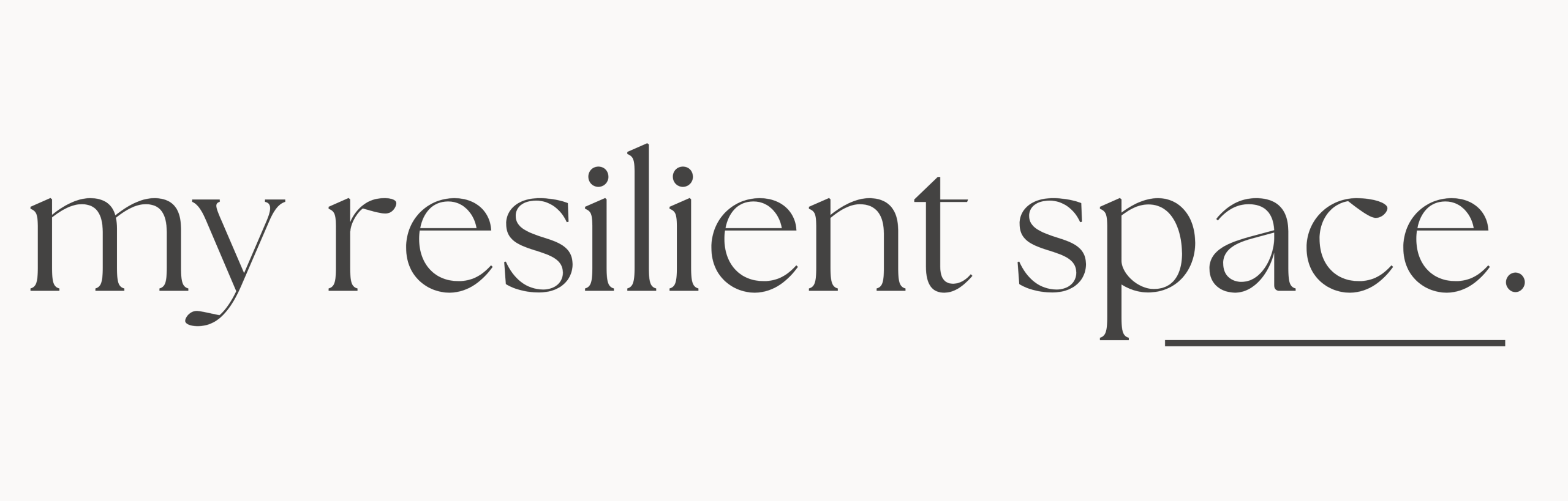 my resilient space logo