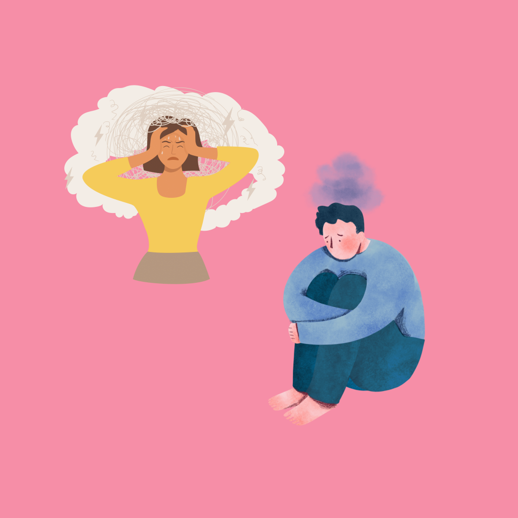 women and man feeling isolated from bullying